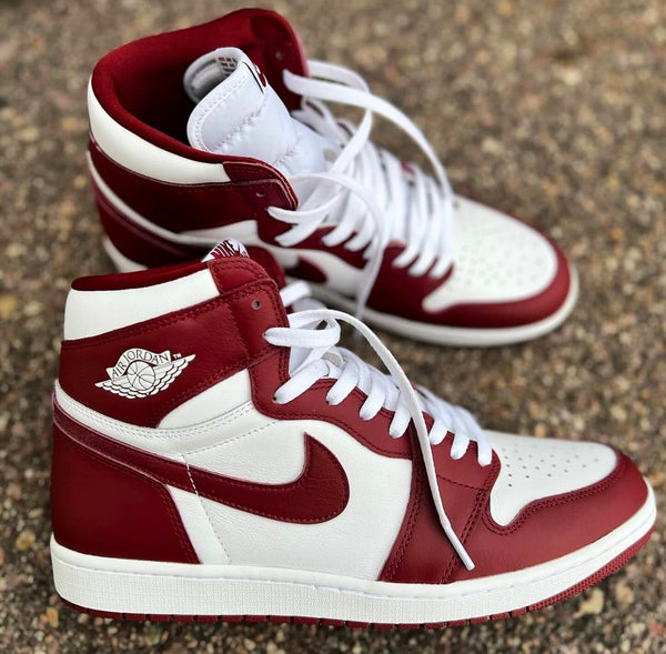 Maroon and white jordans outlet