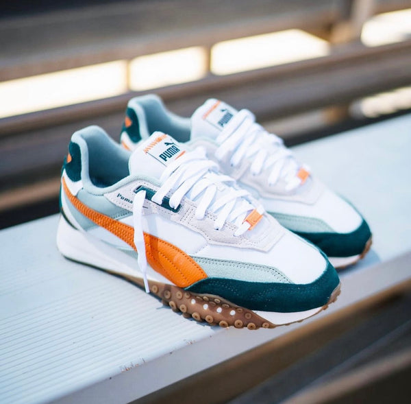PUMA RIDER BUBBLE GREEN ORANGE Live kickz