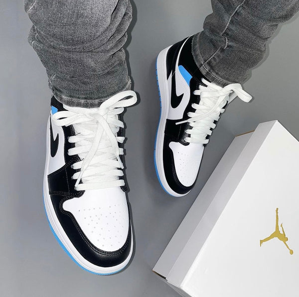 AIR JORDAN 1 WHITE BLACK UNIVERSITY BLUE – Live-kickz