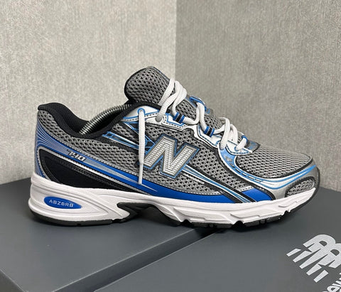 NEW BALANCE TRAINERS GREY WHITE ROYAL