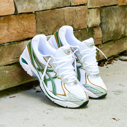 ASICS GEL TRAINERS WHITE GREEN