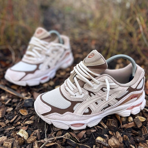 ASICS GEL TRAINERS NUDE BROWN