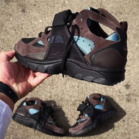 NIKE HUARACHE BLACK CHOCOLATE AQUA
