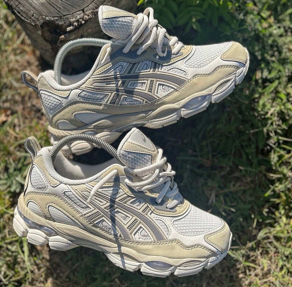 ASICS GEL TRAINERS NUDE OFF WHITE