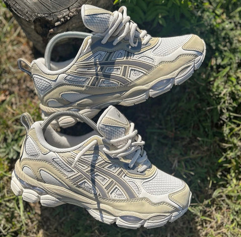 ASICS GEL TRAINERS NUDE OFF WHITE