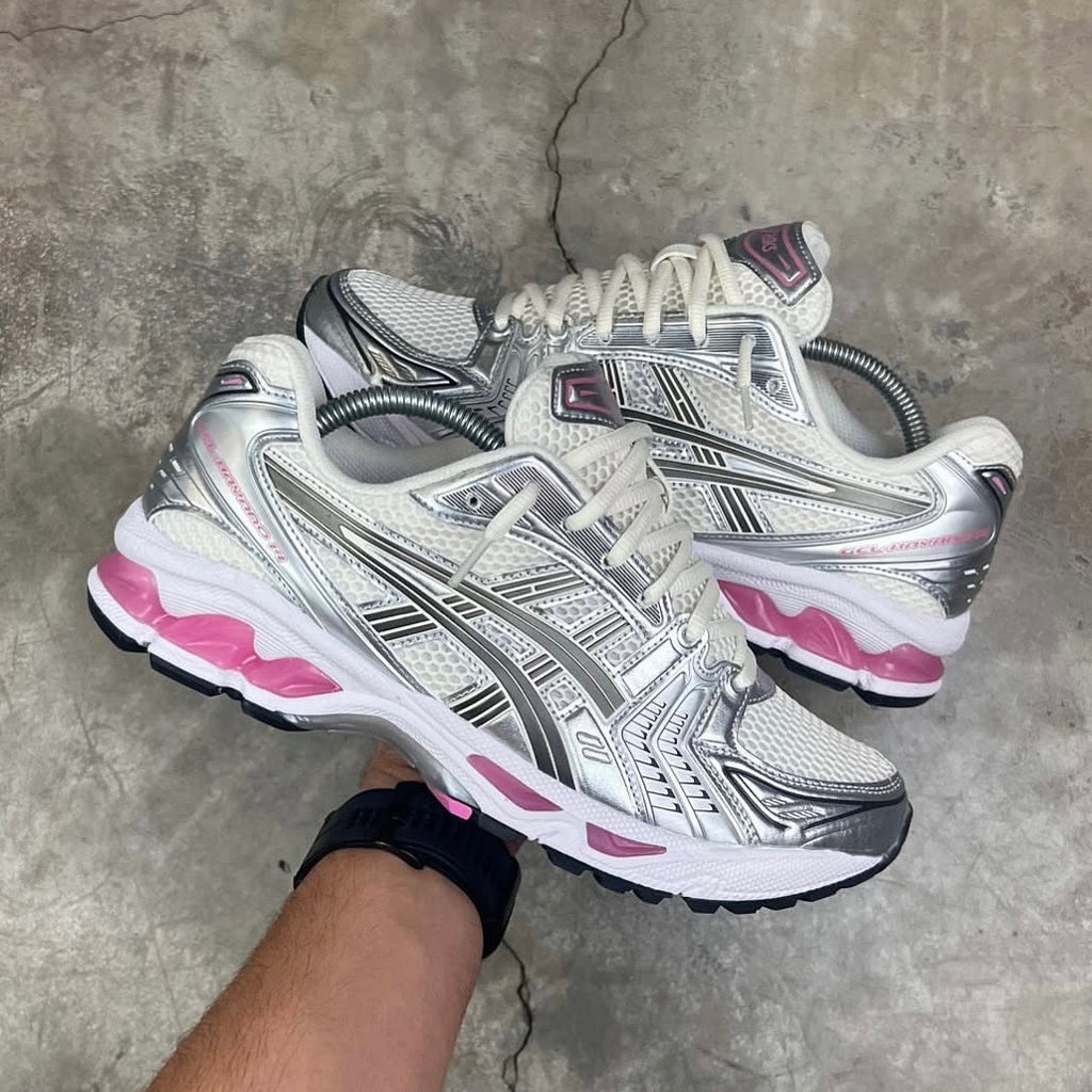 ASICS GEL TRAINER WHITE SILVER PINK