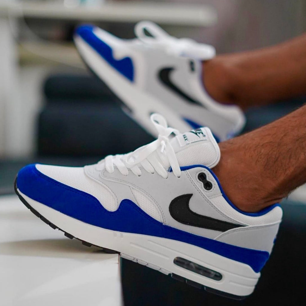 NIKE AIR MAX 1 WHITE BLACK ROYAL