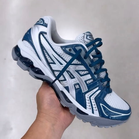 ASICS GEL TRAINERS DARK TEAL GREY