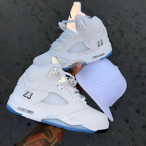 AIR JORDAN 5 WHITE METALLIC