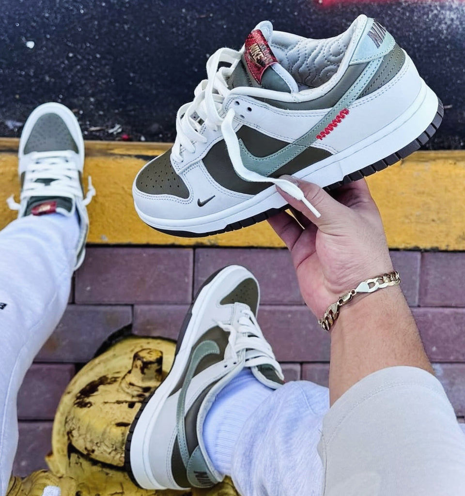 NIKE DUNK LOW ARMY GREEN OLIVE NUDE