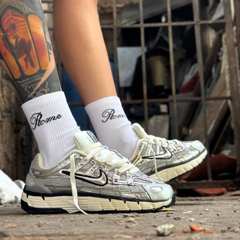 NIKE P TRAINERS CHROME WHITE BLACK