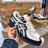 ASICS GEL RUNNERS CREAM DARK NAVY