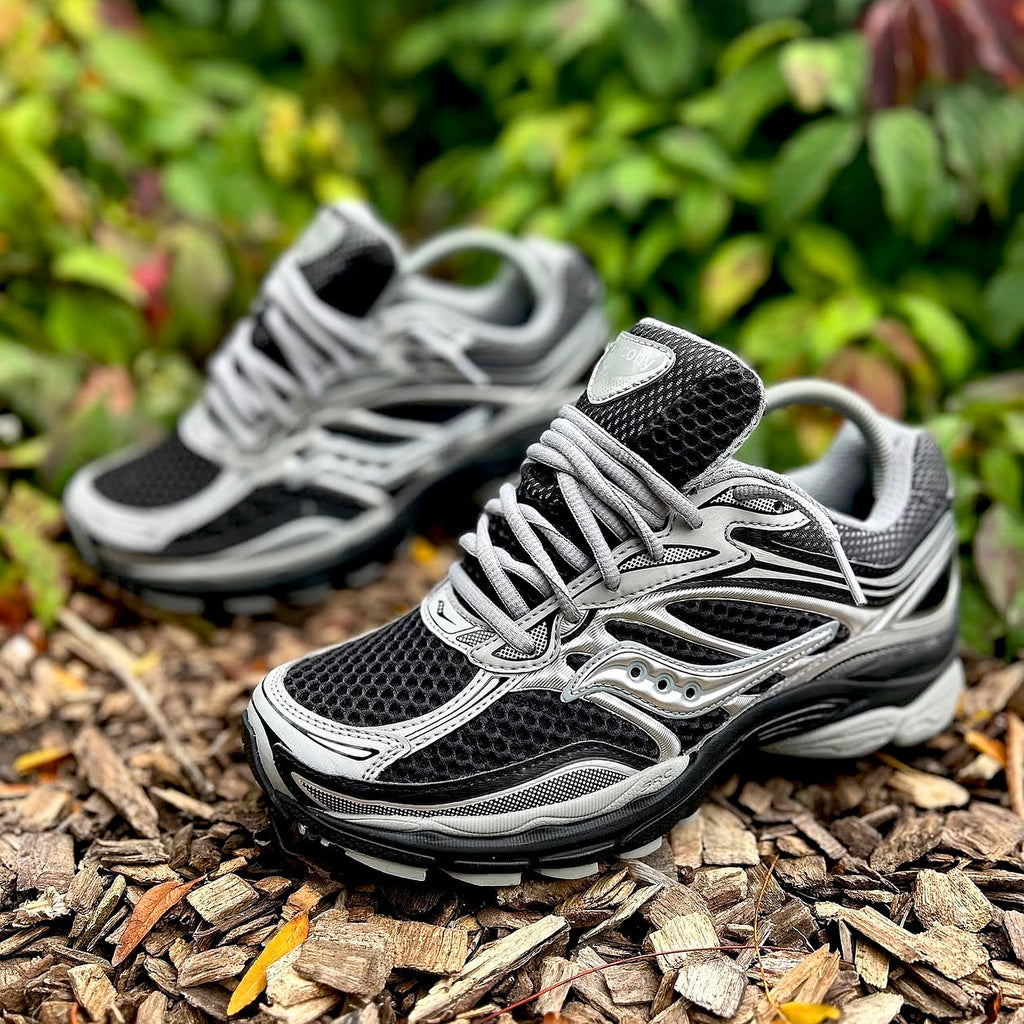 SAUCONY HYBRID TRAINERS BLACK GREY