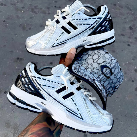 NEW BALANCE X UTILITY TRAINERS WHITE BLACK GREY