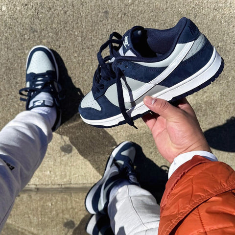 NIKE DUNK LOW NAVY GREY WHITE