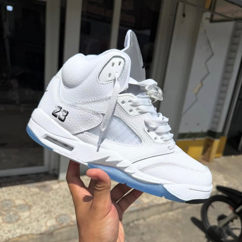 AIR JORDAN 5 WHITE METALLIC
