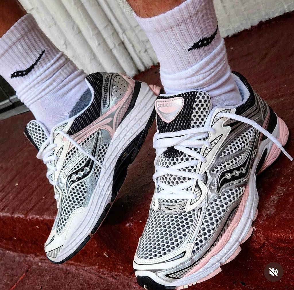 SUACONY HYBRID TRAINERS GREY PINK