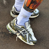 NEW BALANCE X UTILITY TRAINERS WHITE OLIVE GREEN