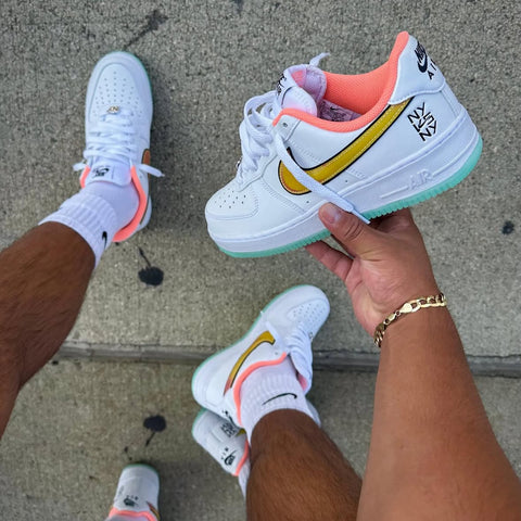 NIKE AIR FORCE 1 WHITE MULTICOLOR