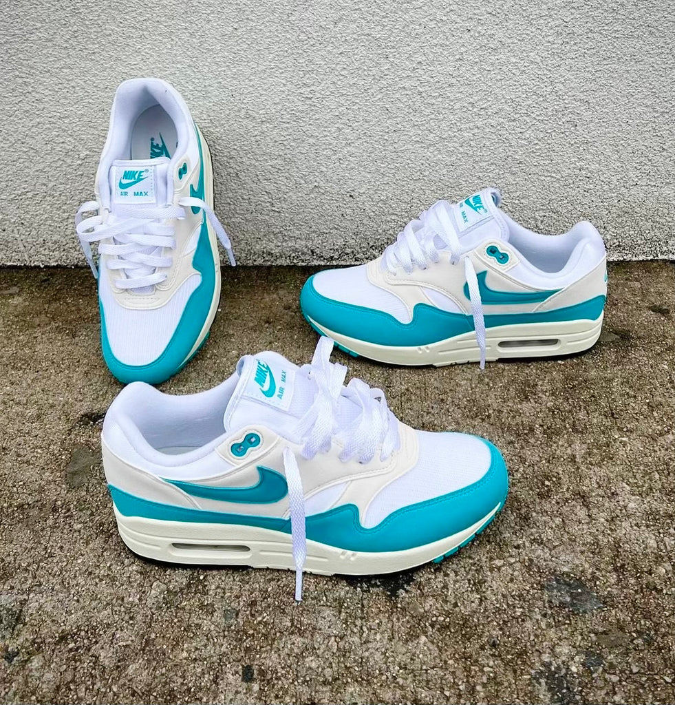 NIKE AIR MAX 1 WHITE AQUA