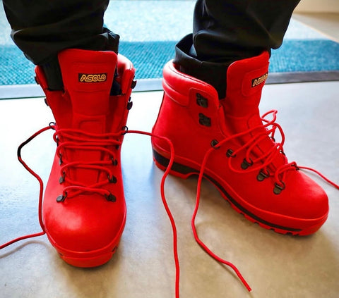 ASOLO HIKING BOOTS RED