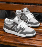 NEW BALANCE CLASSIC LOW GREY WHITE