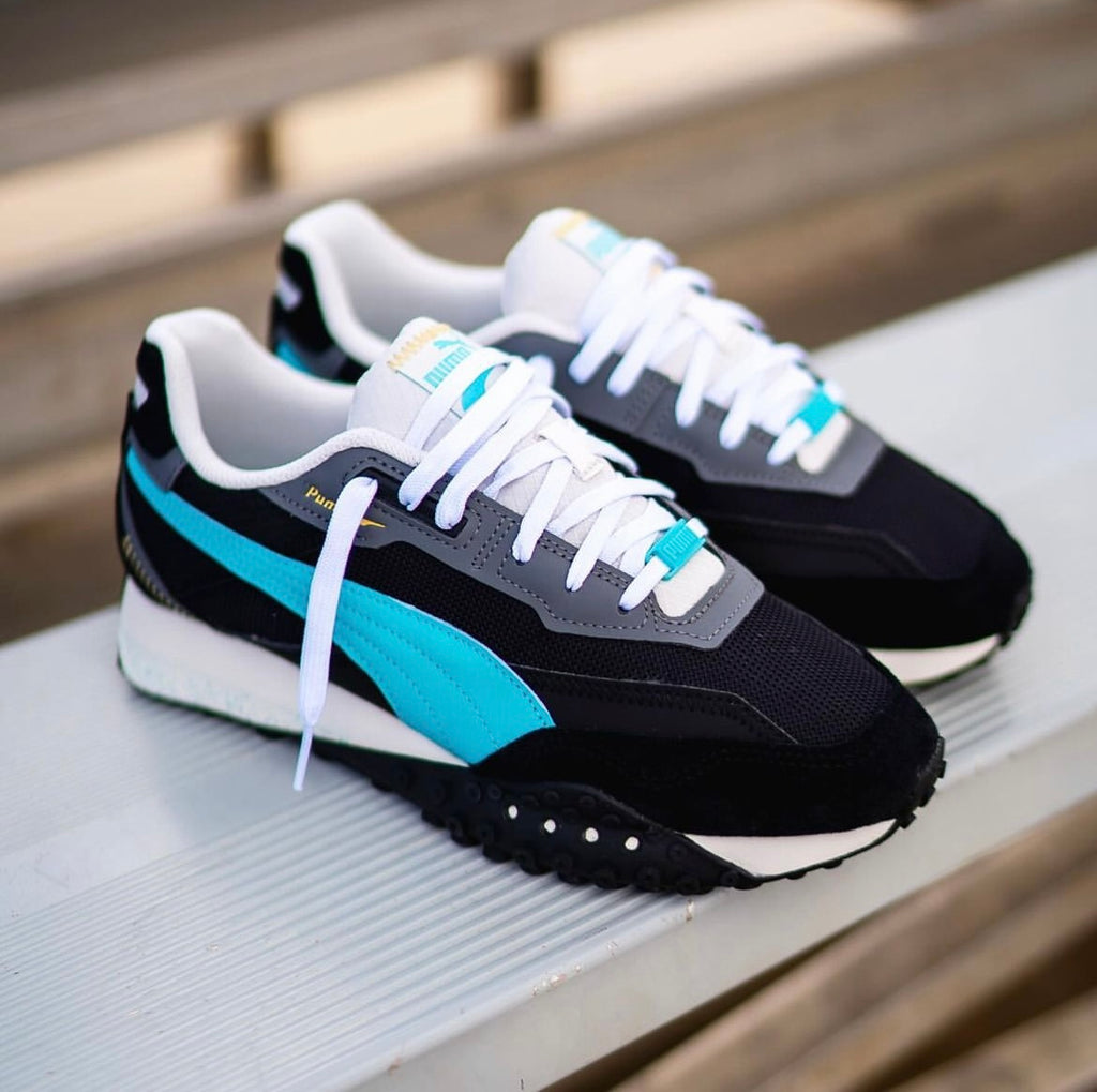 PUMA RIDER BUBBLE BLACK AQUA