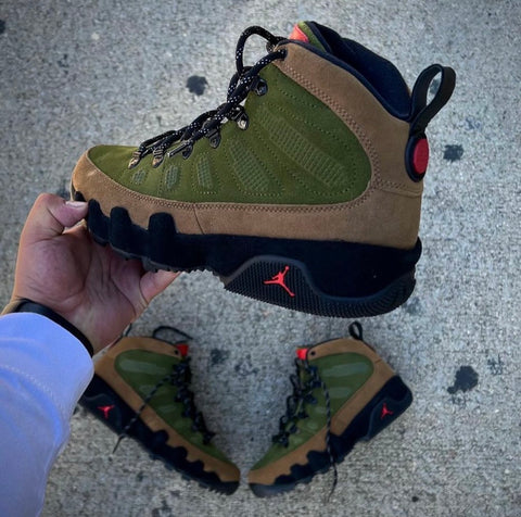 AIR JORDAN 9 OLIVE BOOTS