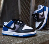 NIKE DUNK LOW WHITE BLACK ROYAL FADE WOMENS