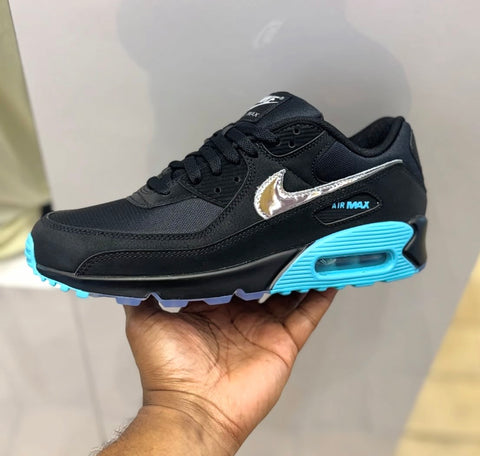 NIKR AIR MAX 90 BLACK AQUA