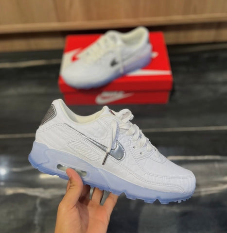 NIKE AIR MAX 90 WHITE CHROME