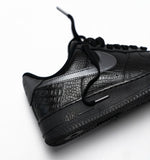 NIKE AIR FORCE 1 BLACK SNAKESKIN SMOKE GREY