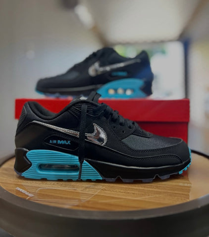 NIKR AIR MAX 90 BLACK AQUA