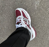 SAUCONY HYBRID TRAINERS WHITE MAROON GREY