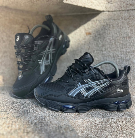 ASICS GEL TRAINERS BLACK GREY