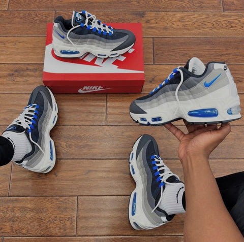 NIKE AIR MAX 95 WHITE GREY ROYAL