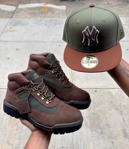 TIMBERLAND HIKER BOOTS MID BEEF AND BROCCOLI