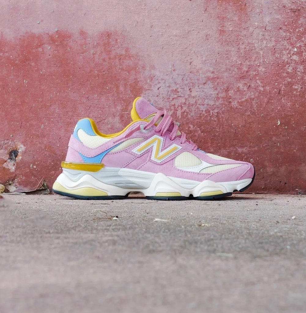NEW BALANCE X TRAINERS PINK YELLOW WHITE