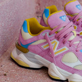 NEW BALANCE X TRAINERS PINK YELLOW WHITE