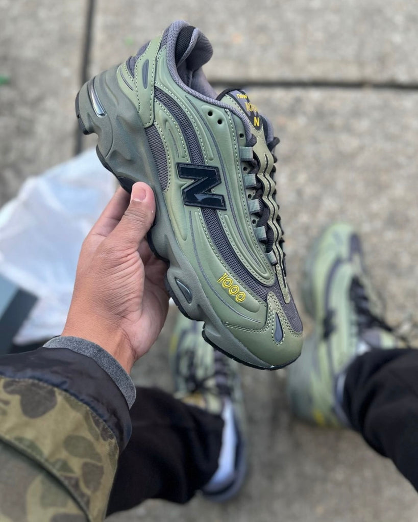 NEW BALANCE 1000 TRAINERS OLIVE BLACK