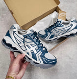 ASICS GEL TRAINERS DARK TEAL GREY