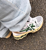 ASICS GEL TRAINERS WHITE SAIL GREEN