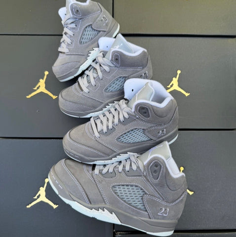 AIR JORDAN 5 WOLF GREY KIDS