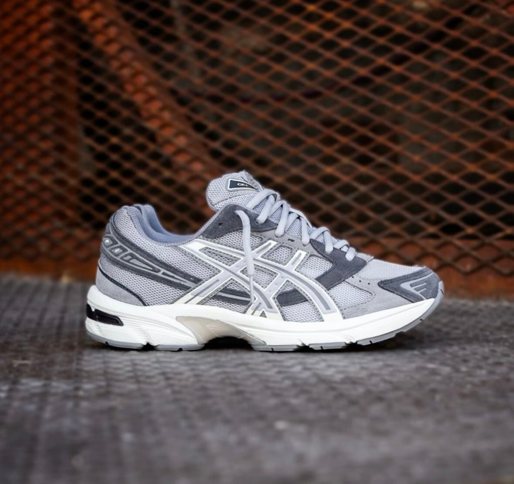 ASICS GEL TRAINERS SHADOW GREY WHITE