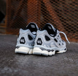 ASICS GEL TRAINERS GREY BLACK WHITE