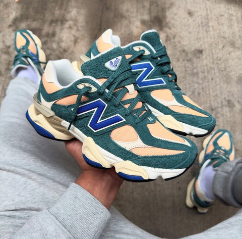 NEW BALANCE X TRAINERS GREEN PEACH