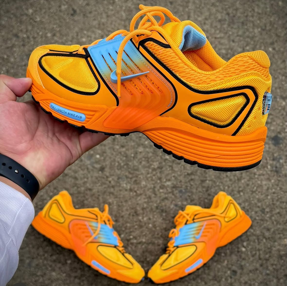 teal and orange nike air max