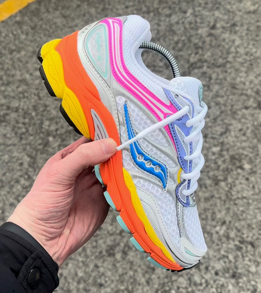 SAUCONY HYBRID TRAINERS WHITE MULTICOLOR