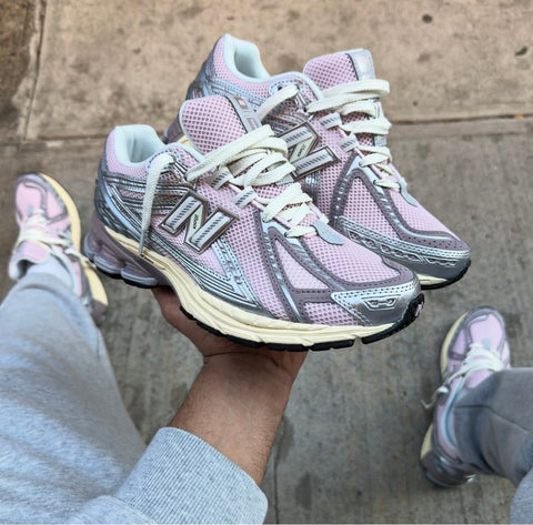 NEW BALANCE X TRAINERS PINK GREY