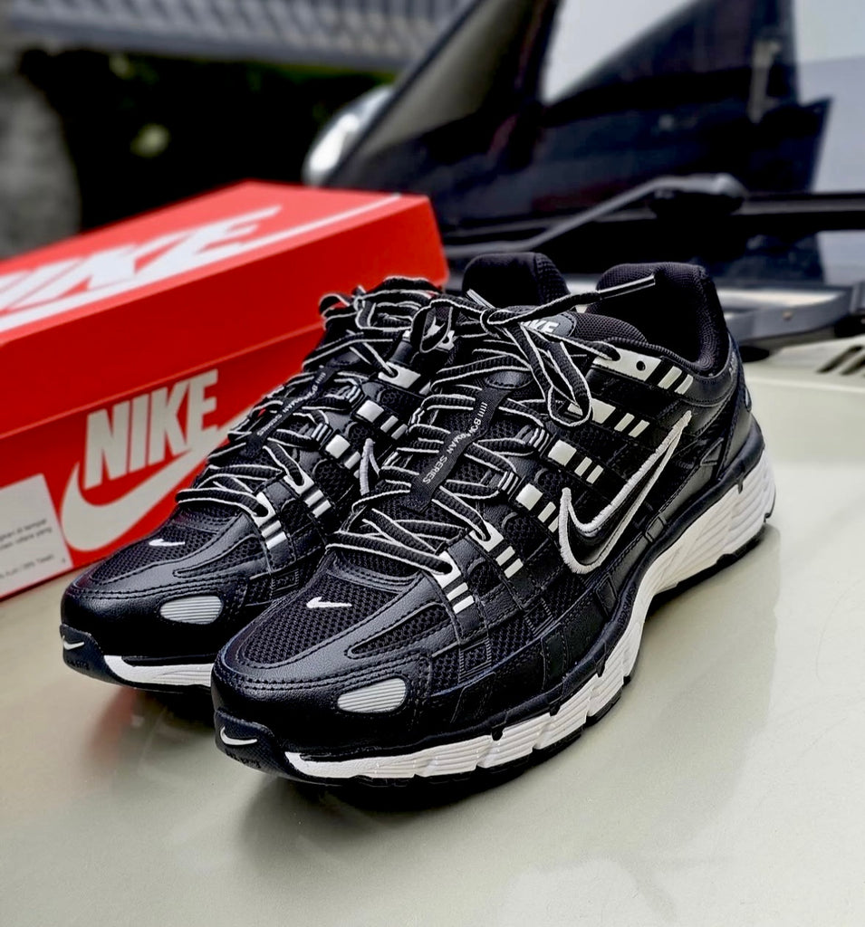NIKE AIR P TRAINERS BLACK GREY